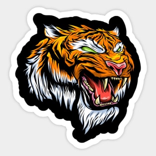 TIGER ANGRY BENGALA Sticker